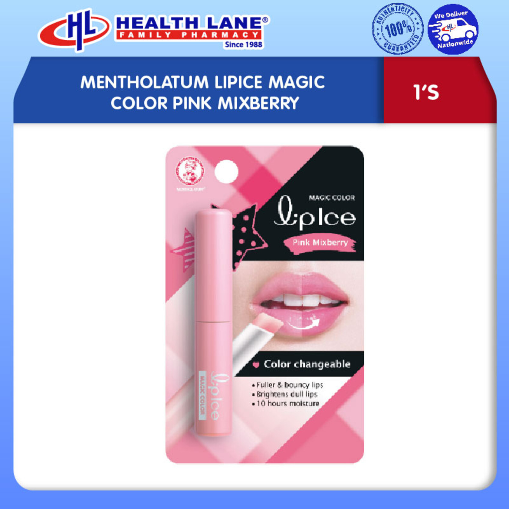 MENTHOLATUM LIPICE MAGIC COLOR PINK MIXBERRY